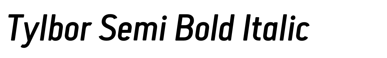Tylbor Semi Bold Italic
